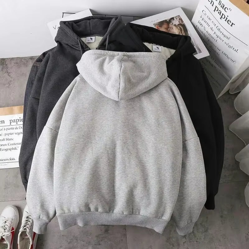 Trendy Brand Men'S Hooded Cardigan Sweatshirt Loose Fit Casual Jacket for Spring and Autumn Stylish Casual Clothing