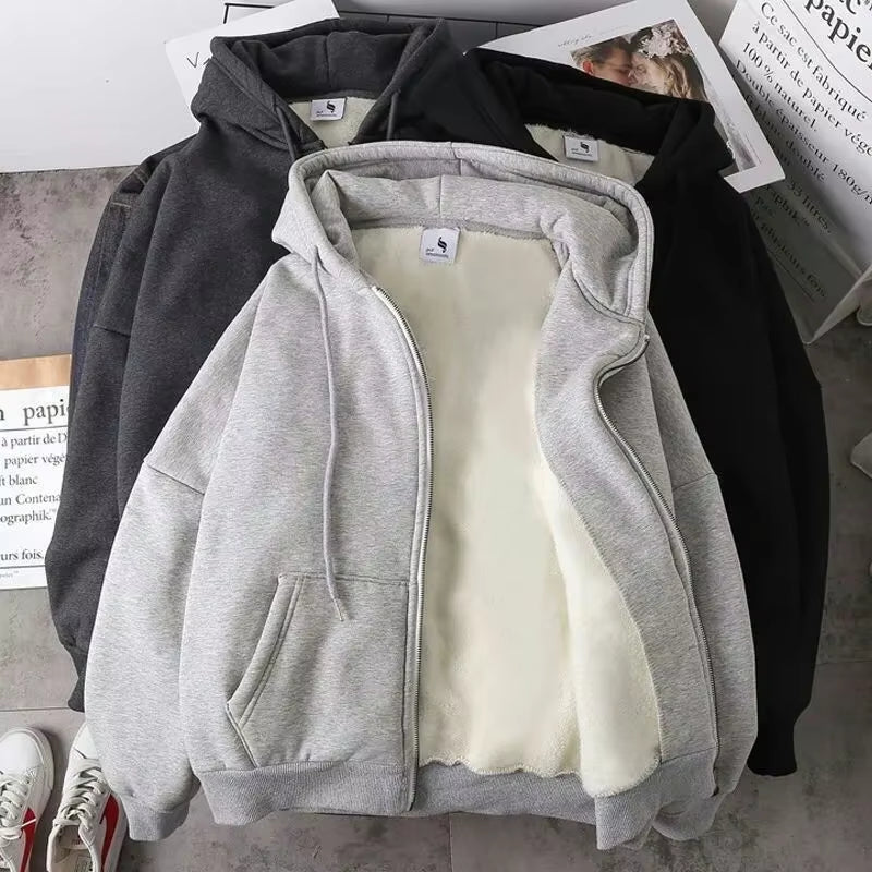 Trendy Brand Men'S Hooded Cardigan Sweatshirt Loose Fit Casual Jacket for Spring and Autumn Stylish Casual Clothing