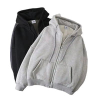 Trendy Brand Men'S Hooded Cardigan Sweatshirt Loose Fit Casual Jacket for Spring and Autumn Stylish Casual Clothing