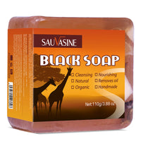 100G AFRICAN BLACK SOAP -  Shea Butter Bar