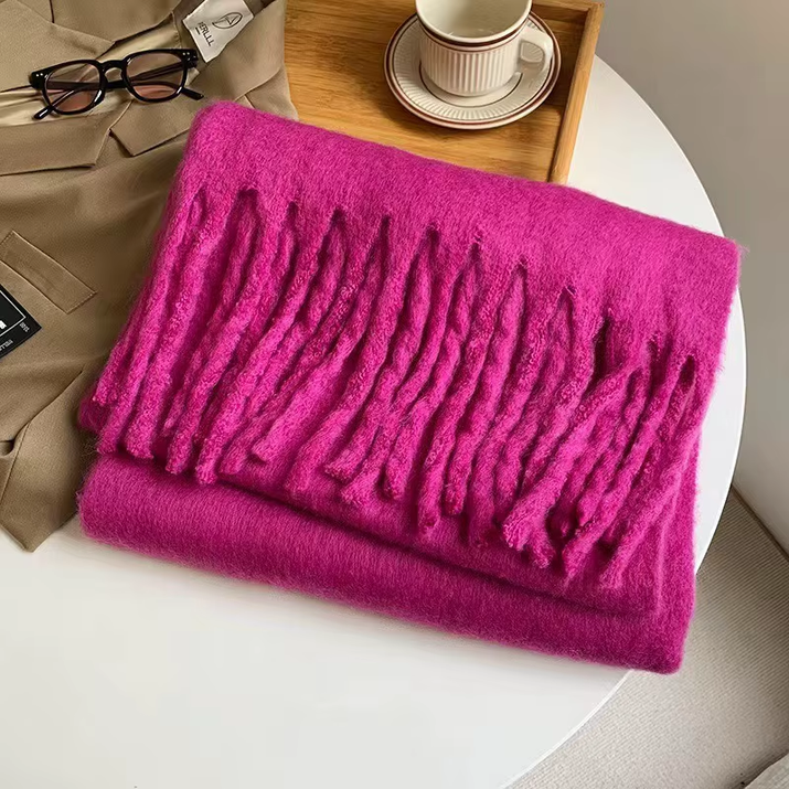 New Cashmere Scarf Woman Black Red Scarf Winter Scarves Ladies Scarf Warm XWJ12