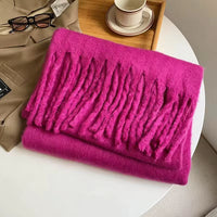 New Cashmere Scarf Woman Black Red Scarf Winter Scarves Ladies Scarf Warm XWJ12