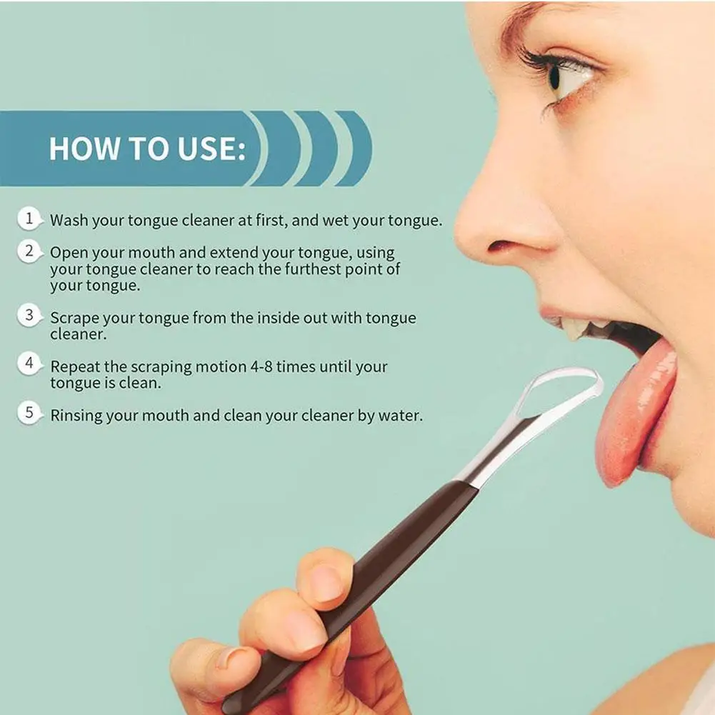 Stainless Steel Tongue Scraper 