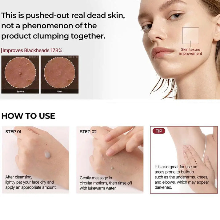 Korean Dr. Melaxin Rice Exfoliating Essence Moisturizing Peel Shot White and Black Soften Serum Gentle Exfoliation Skin Care
