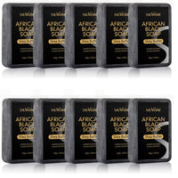 100G AFRICAN BLACK SOAP -  Shea Butter Bar