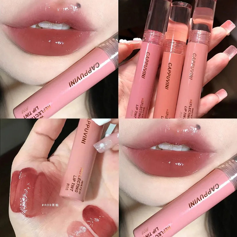 Soft Candy Jelly Mirror Lip Glaze Water Gloss Juice Lip Gloss Long Lasting Moisturizer Water Light Lipstick Waterproof Cosmetics