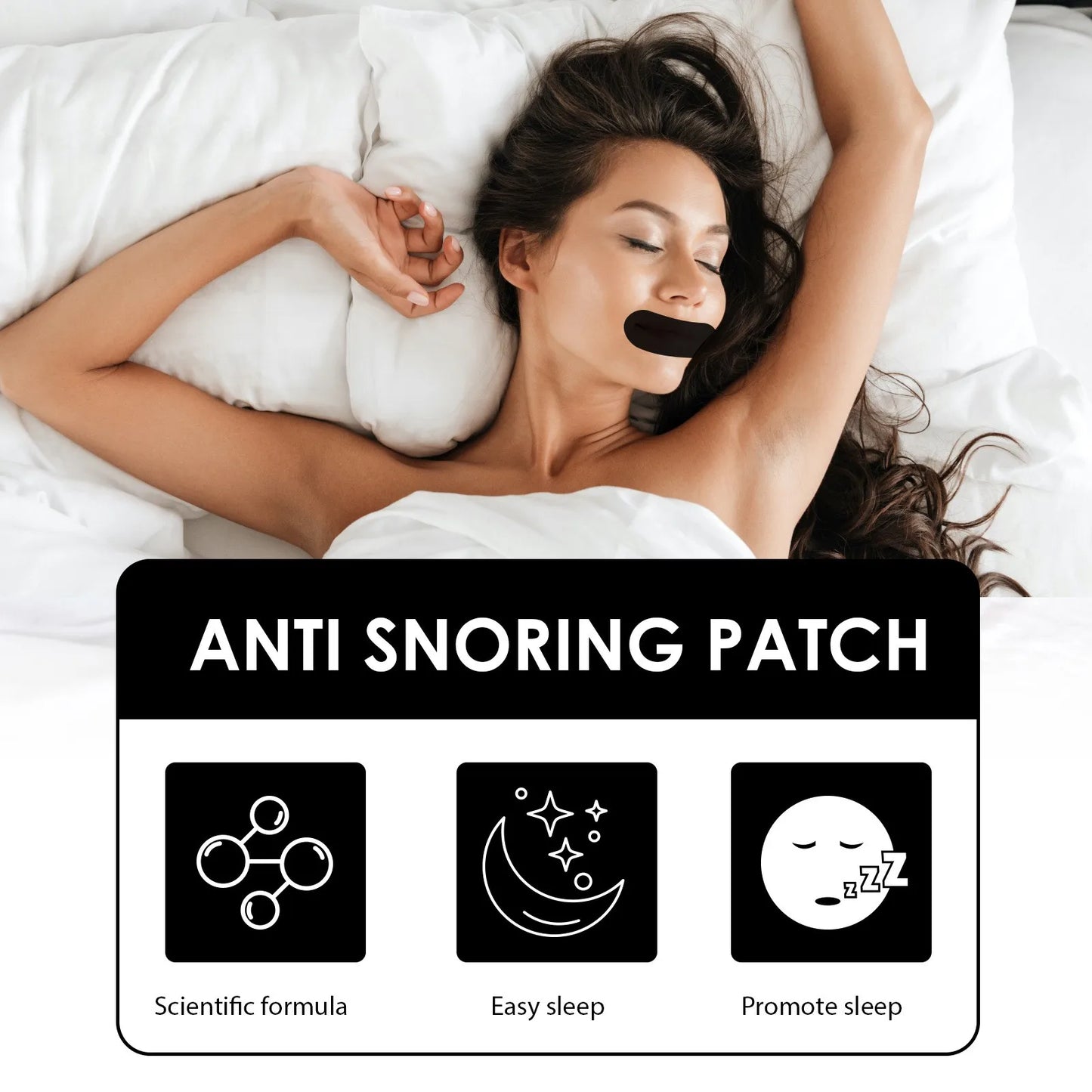 Anti-Snoring Patch for Improved Night Time 