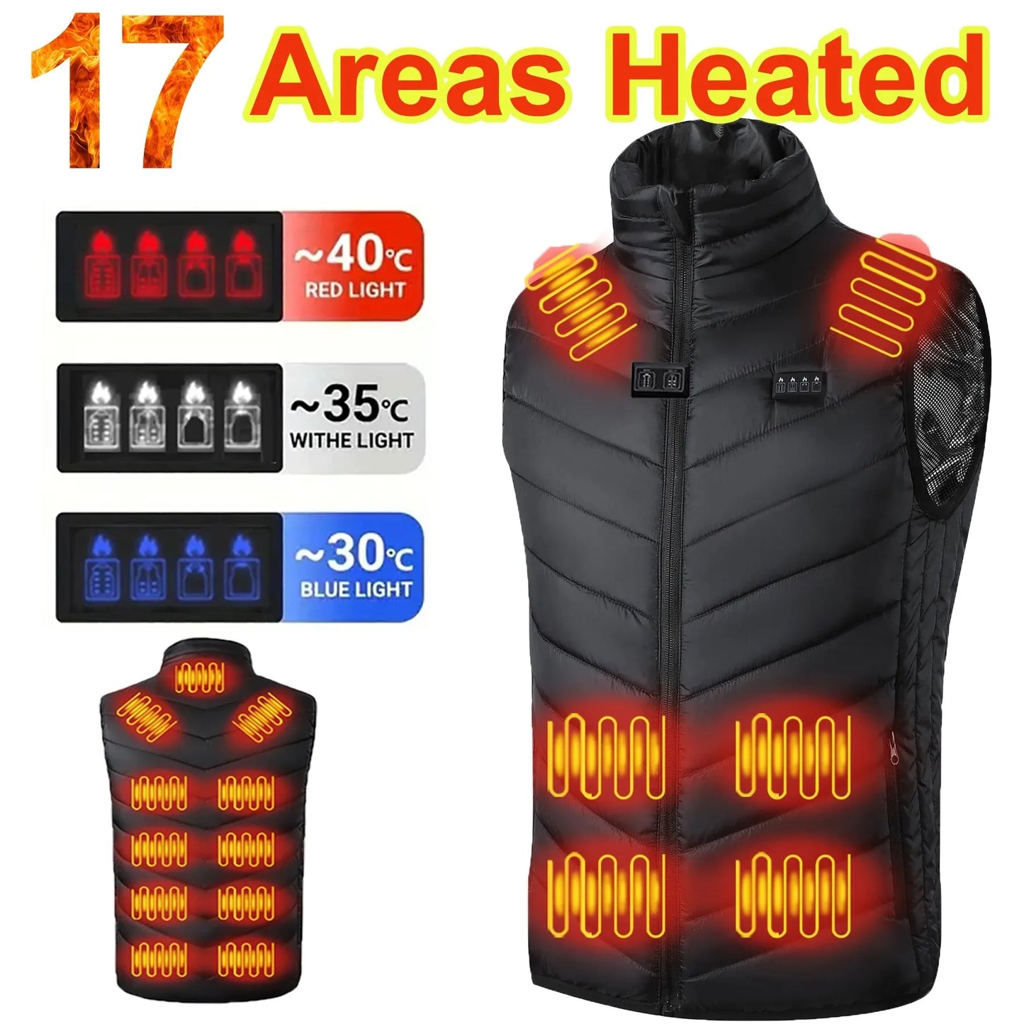 17/9 Areas Heated Vest