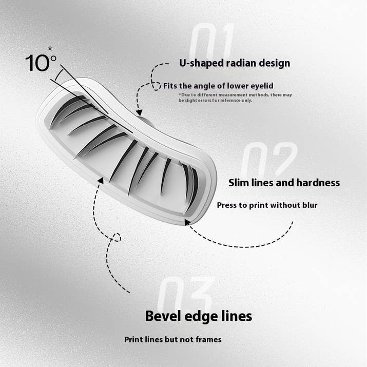 Double-Headed Lower Eyelash Seal 