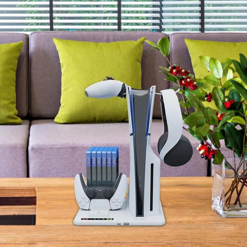 PS5 Slim Vertical Stand Controller Charging Dock