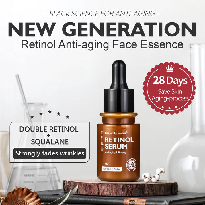 Retinol Face Cream and Eye Serum 2 Pcs/Set Anti Wrinkling