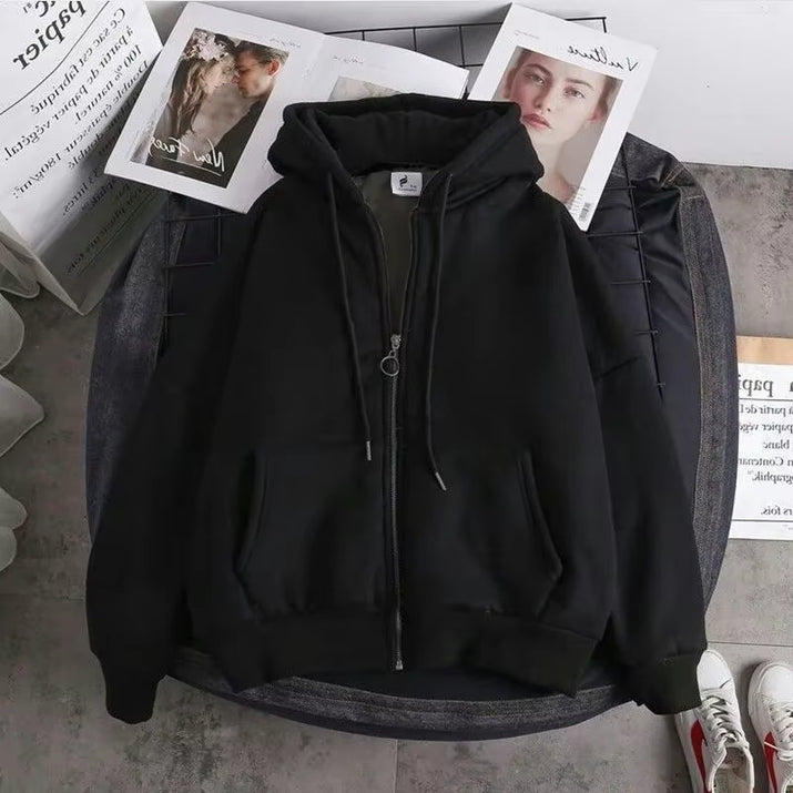 Trendy Brand Men'S Hooded Cardigan Sweatshirt Loose Fit Casual Jacket for Spring and Autumn Stylish Casual Clothing