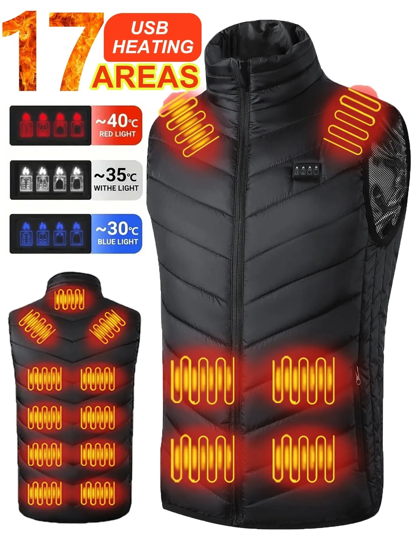 17/9 Areas Heated Vest