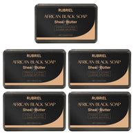 100G AFRICAN BLACK SOAP -  Shea Butter Bar