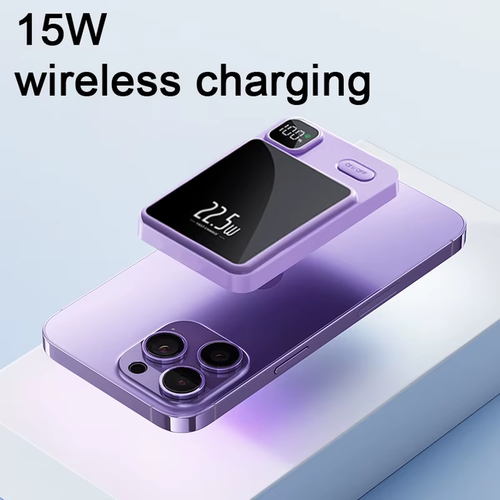 10000Mah Capacity Power Bank Magnetic Wireless 22.5W Ultra Super Fast Charging Magnetic Power Bank for Iphone15 Samsung