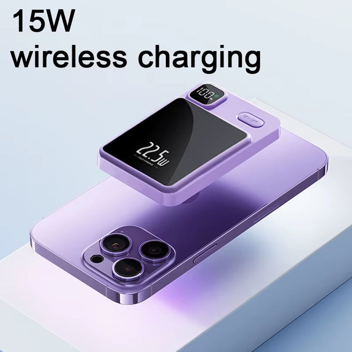 10000Mah Capacity Power Bank Magnetic Wireless 22.5W Ultra Super Fast Charging Magnetic Power Bank for Iphone15 Samsung