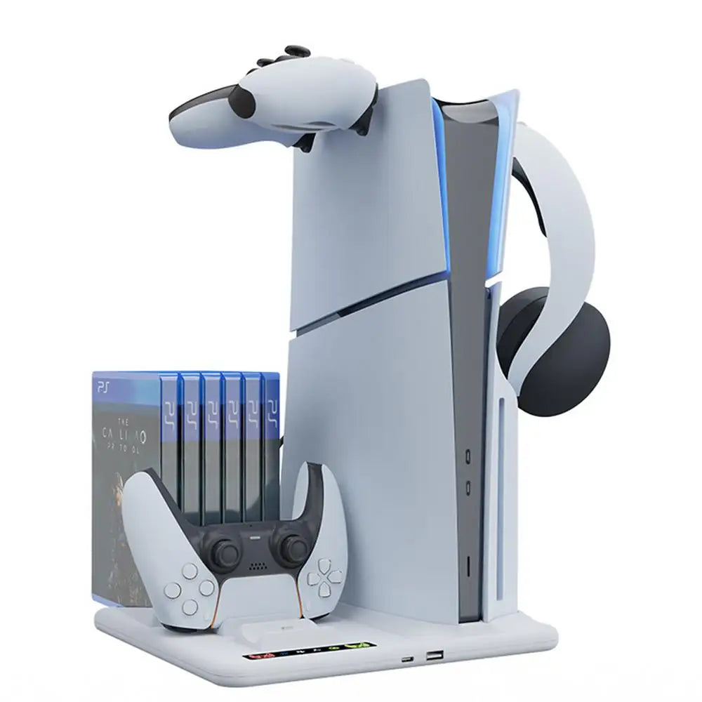 PS5 Slim Vertical Stand Controller Charging Dock